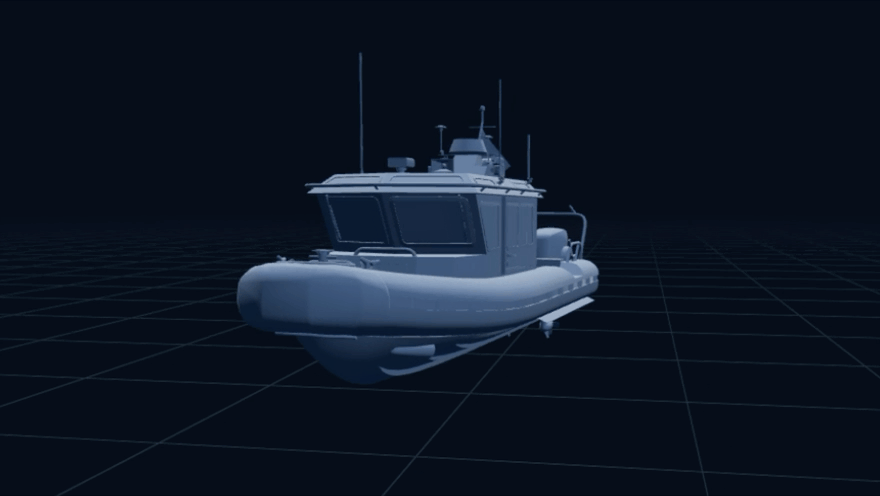 3D view of a vessel